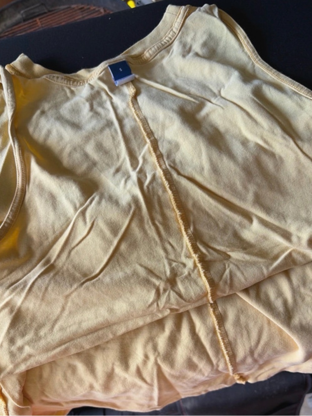 Old Navy Pale Yellow Bandeau Tank Top